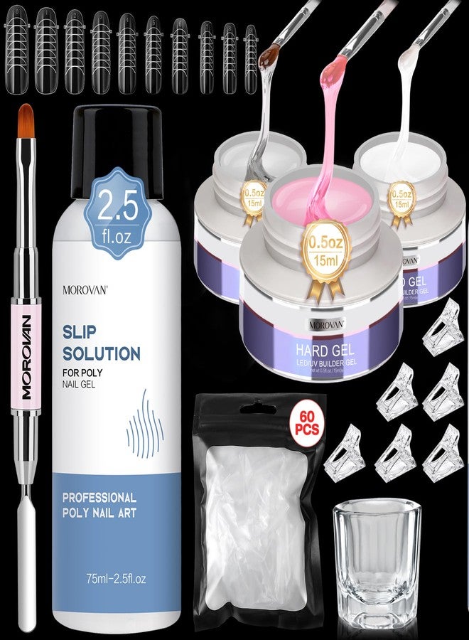 Morovan Builder gel Nail Enhancement Set -3-color UV gel - Image 1